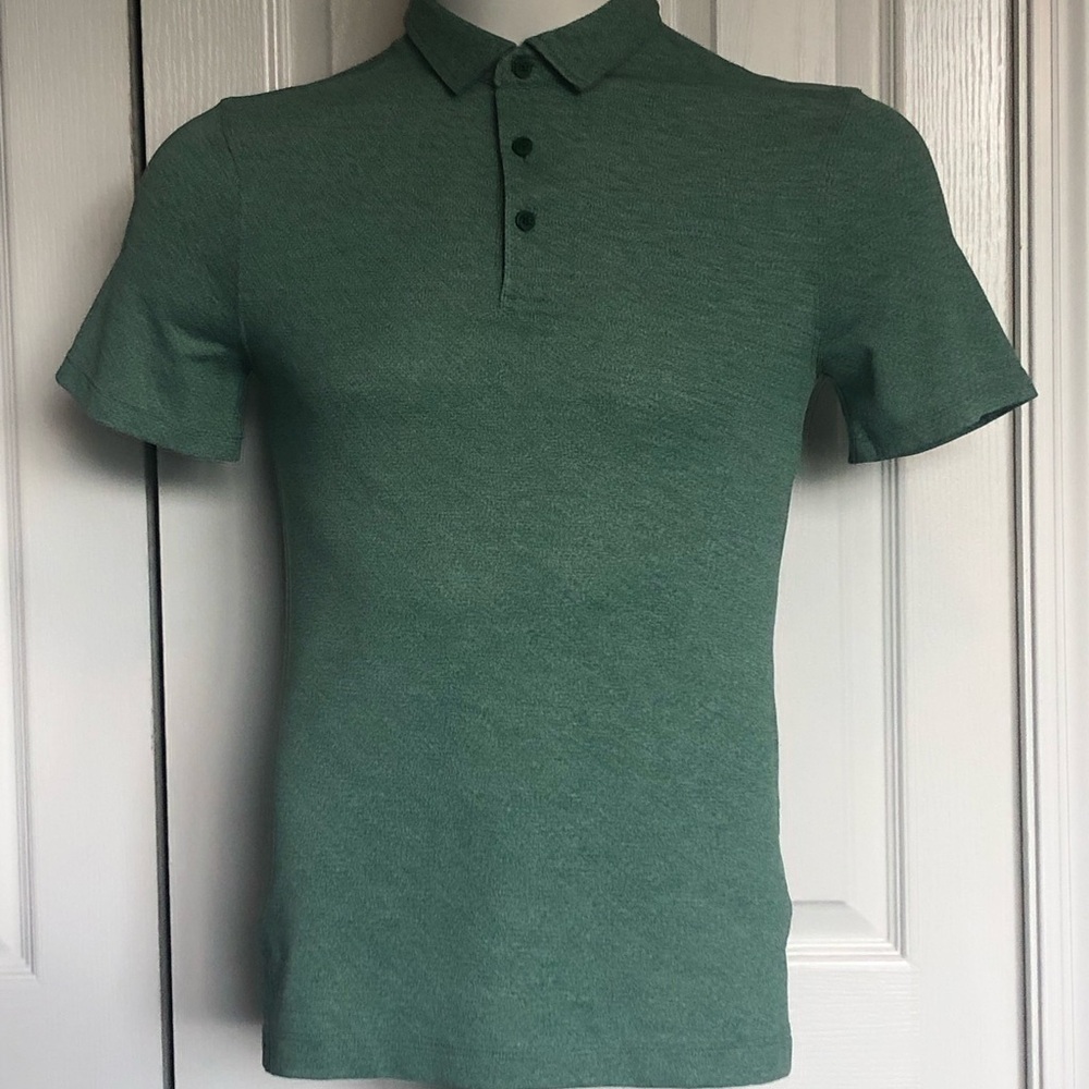 lululemon athletica Men's Heathered Forest Green Polo